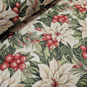 Gobelino navidad FLOR PASCUA