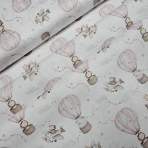 Algodón GLOBOS rosas