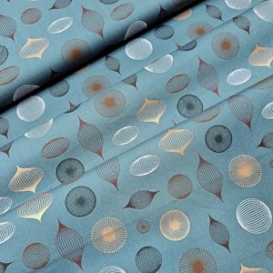 Algodón navidad ADORNO fondo verde