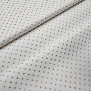 Algodón navidad ESTRELLAS fondo blanco