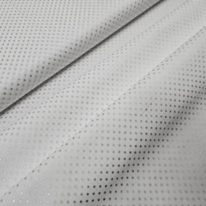 Algodón navidad TOPOS PLATA fondo blanco