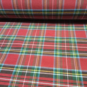 Loneta ESCOCES lurex rojo