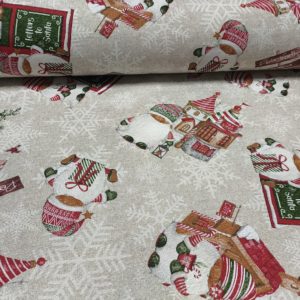 Loneta navidad SANTA lurex