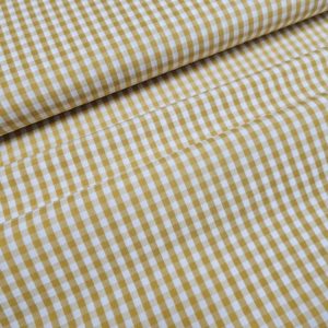 Vichy algodón MOSTAZA M 5 MM