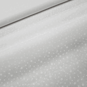 *Algodón ESTRELLAS basic blanca