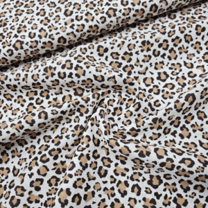 *Algodón LEOPARDO marrón
