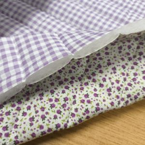 Acolchado VICHY malva