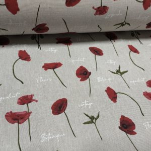 *Loneta Culla Oregón AMAPOLAS