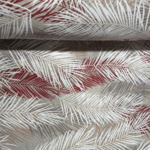 *Loneta PALMERA rojo