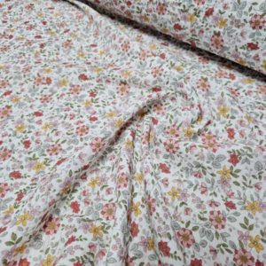 Muselina flores PASTEL