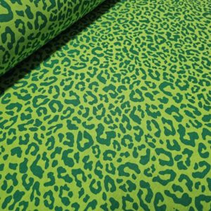 **Loneta ANIMAL PRINT neón verde