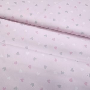 Piqué CORAZONES rosa