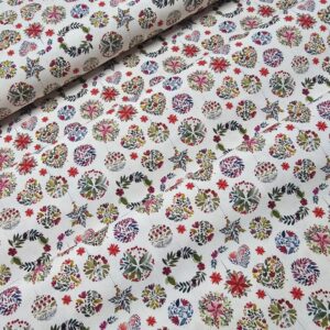 *Algodón navidad CORONAS